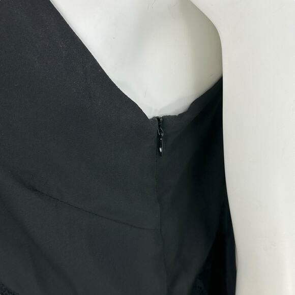 Greylin Mini Slip Dress Medium Romantic Whimsigoth Lace Pleated Grunge Flapper - Picture 8 of 11